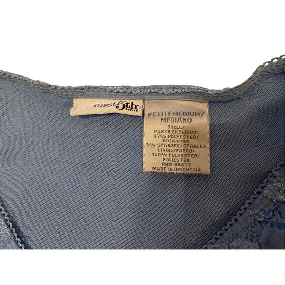 East 5th Petite Lace T Shirt Fairycore Preppy Summer Coastal Beach Coquette - Picture 6 of 9